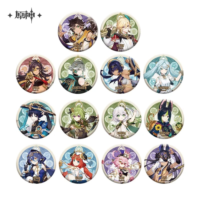 原神 miHoYo 須弥城シリーズ キャラクター缶バッジ(予約販売 原神 miHoYo 須弥城シリーズ キャラクター缶バッジ(予約販売