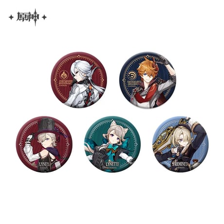 原神　miHoYo　愚人众シリーズ　キャラバッジ（予約販売）
