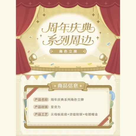 原神　miHoYo　周年記念シリーズ　アクリルスタンド（予約販売）