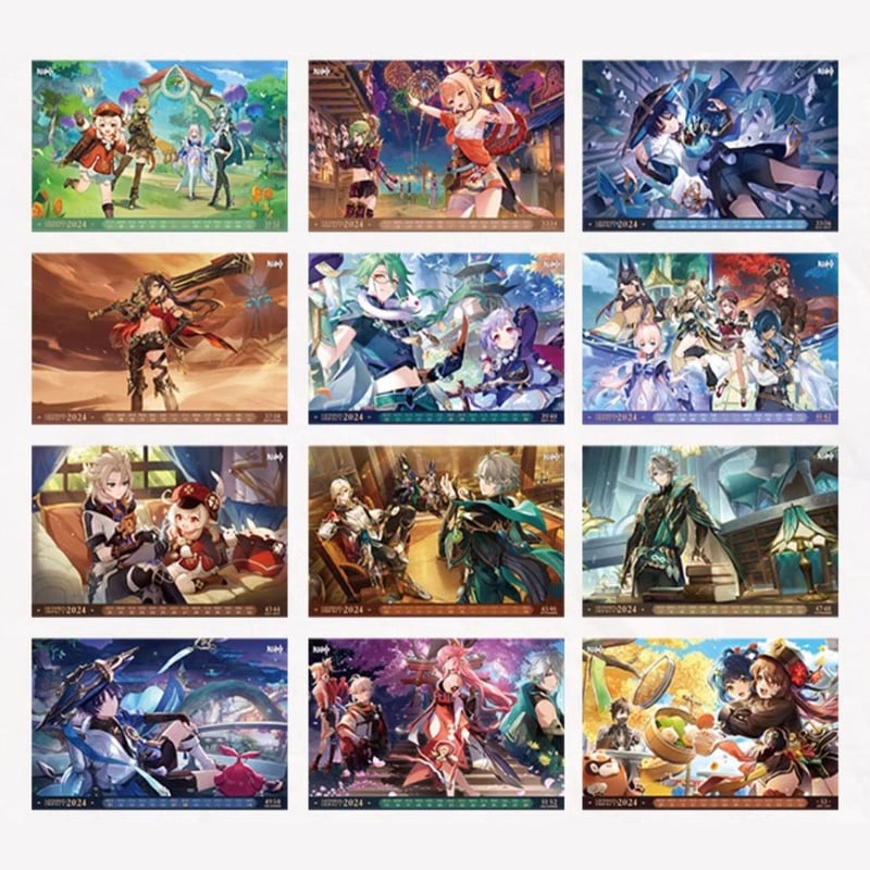 原神 miHoYo 2024年カレンダー （予約販売） | 面白映画公式ネットショップ