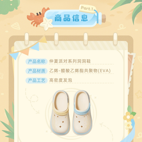 原神　miHoYo　仲夏パーティーシリーズ　クロックス風サンダル＆デコパーツセット（予約販売）【サイズご確認ください・返品交換不可】