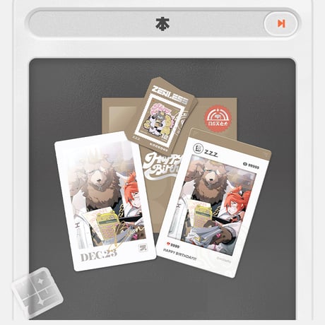 ゼンレスゾーンゼロ　miHoYo　HB2Uシリーズ　誕生日の思い出記念セット　第二弾（予約販売）2026年1月末中国発売