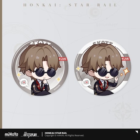 崩壊：スターレイル　miHoYo　フク郎のゲストルームシリーズ　2個入り缶バッジセット　Ver.5（予約販売）