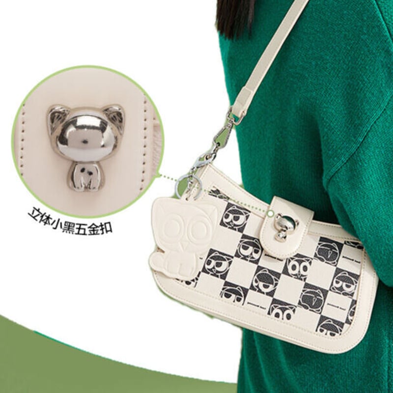 羅小黒戦記 Semirコラボ チェッカー柄ショルダーバッグ（予約販売  