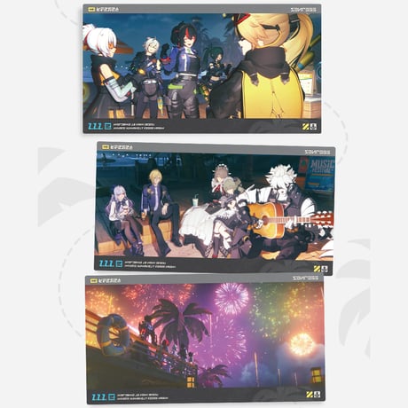ゼンレスゾーンゼロ　miHoYo　仲夏遊夢綺譚シリーズ　コレクションポストカード　11枚セット（予約販売）2026年12月末中国発売
