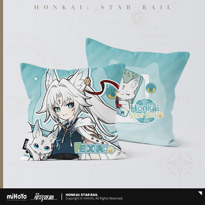 α1 スターレイル クッション&猫カメラ 三月なのか スリーブ&プレイマット 崩壊：スターレイル miHoYo 小不点猫猫シリーズ スクエアクッション