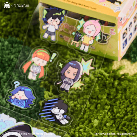 羅小黒戦記　FUN4YEAHコラボ　「なんじゃこりゃ」小黒シリーズ　マスキングロールステッカー（予約販売）