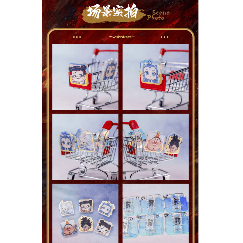 ナタ(哪吒):魔童鬧海 クリップピンアクリルバッジ(予約販売 ナタ(哪吒):魔童鬧海 クリップピンアクリルバッジ(予約販売