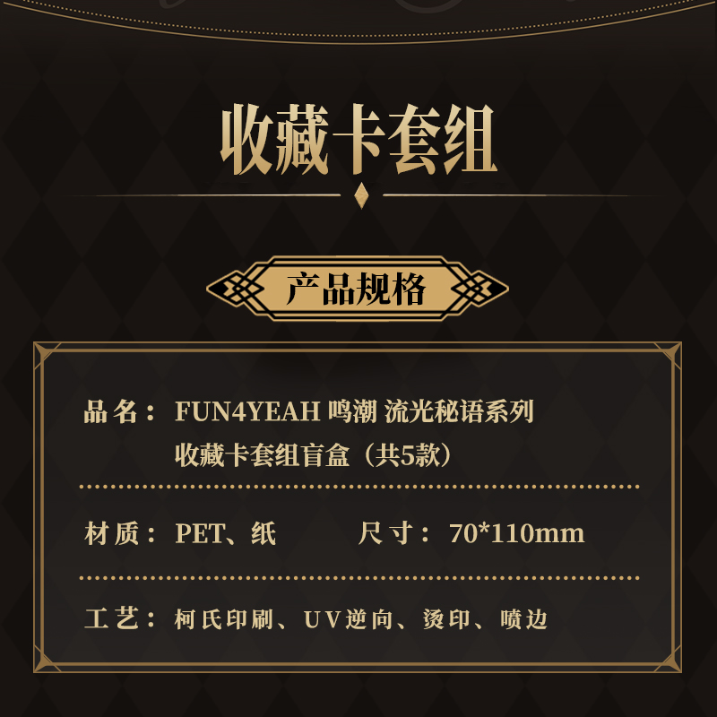 鳴潮　ブラント　FUN4YEAH　コラボ　特典　ポスター　紙袋　流光密語シリーズ 鳴潮 男漂泊者 FUN4YEAH コラボ 特典 ポスター 紙袋 流光密語