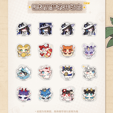 崩壊：スターレイル　miHoYo　パムの展示館シリーズ　Q版シールパック　Ver.2（予約販売）