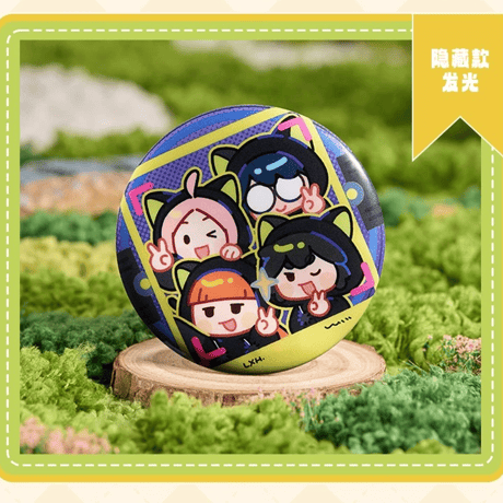 羅小黒戦記　FUN4YEAHコラボ　「なんじゃこりゃ」小黒シリーズ　ブリキ缶バッジ　※ブラインド商品（予約販売）