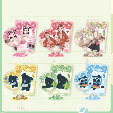 羅小黒戦記2　GOODSFUNコラボ　サマーウォーズシリーズ　バッジ&カードセット　※ブラインド商品（予約販売）