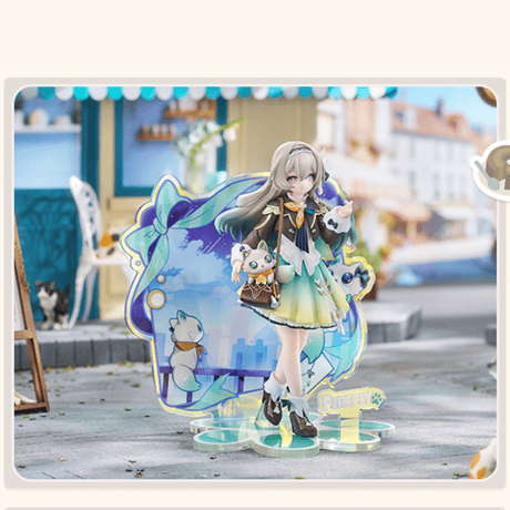 崩壊：スターレイル　miHoYo　RIBOSEコラボ　小不点猫猫シリーズ　ホタル　フィギュア（予約販売）2027年1月中国発売　※注文後のキャンセル不可商品