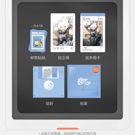 ゼンレスゾーンゼロ　miHoYo　HB2Uシリーズ　誕生日の思い出記念セット　第四弾（予約販売）2026年6月末中国発売