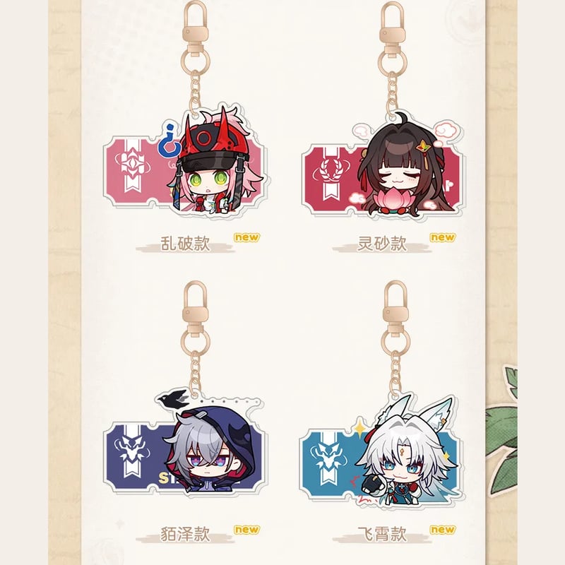 崩壊：スターレイル miHoYo パムの展示館シリーズ アクリルチャーム