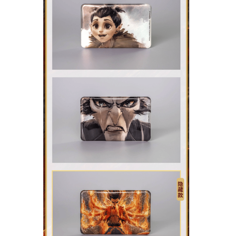 ナタ（哪吒）：魔童鬧海 水墨画風のエンディング 缶バッジ