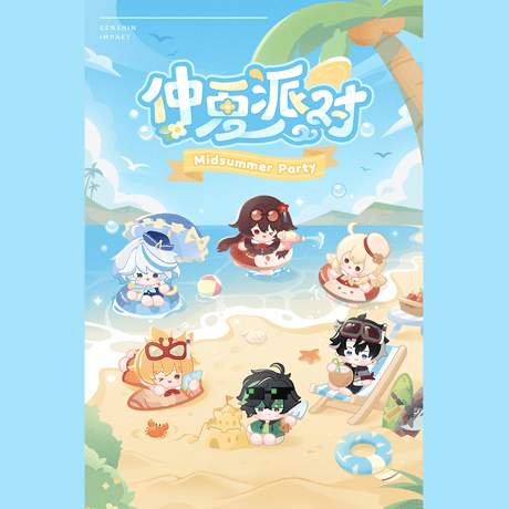原神　miHoYo　仲夏パーティーシリーズ　マグネット式スマホグリップ（予約販売）2026年7月下旬中国発売