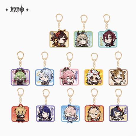 原神　miHoYo　Q版絵文字シリーズ　アクリルチャーム　稻妻城