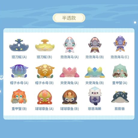 原神　miHoYo　原海シリーズ　奇幻生物志ミニフィギュア※ブラインド商品（予約販売）