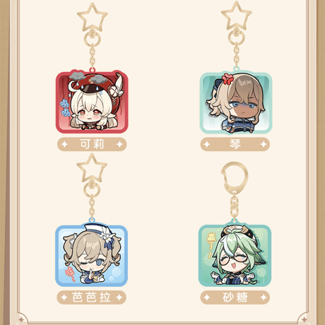 原神　miHoYo　Q版絵文字シリーズ　アクリルチャーム　モンド（予約販売）