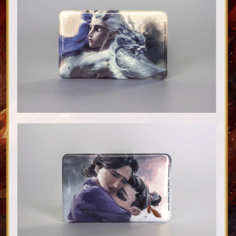 ナタ（哪吒）：魔童鬧海 水墨画風のエンディング 缶バッジ ※ブラインド