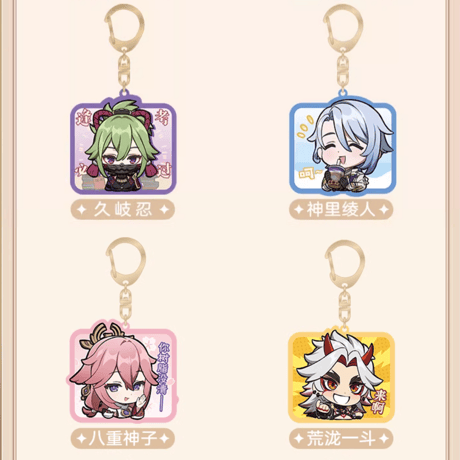 原神　miHoYo　Q版絵文字シリーズ　アクリルチャーム　稻妻城