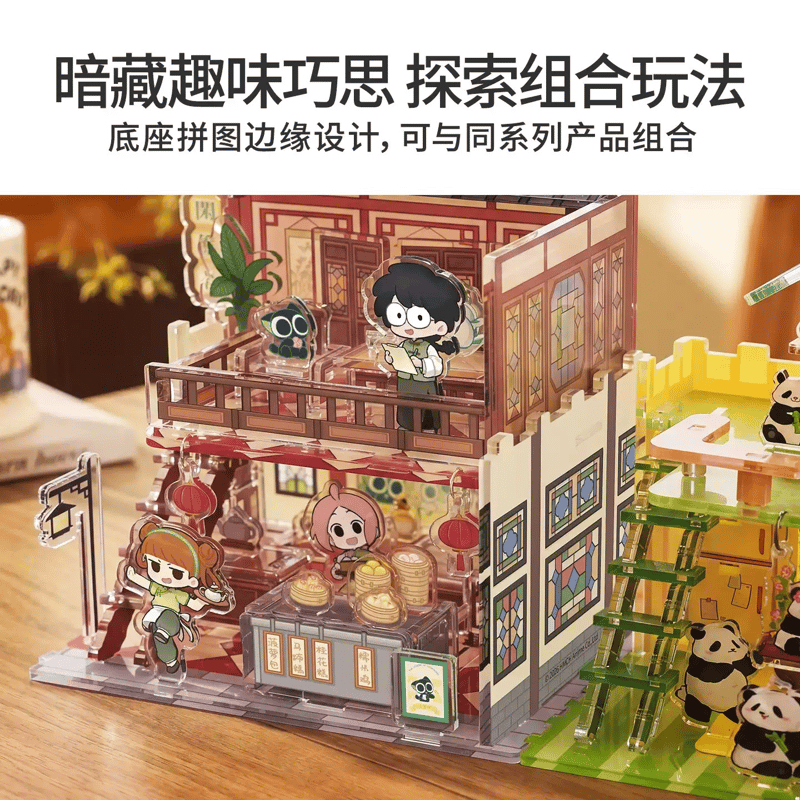 羅小黒戦記 TOi図益コラボ 無尽小築シリーズ 広式茶楼 アクリル立体