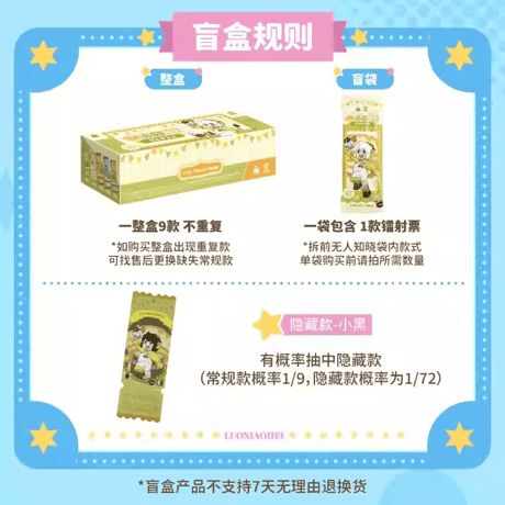 羅小黒戦記　TANMI SPACEコラボ　喵屿楽園シリーズ　レーザーチケット　※ブラインド商品（予約販売）
