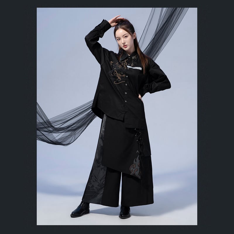 原神 miHoYo 魈イメージシリーズ ワイドパンツ(予約販売 原神 miHoYo 魈イメージシリーズ ワイドパンツ(予約販売