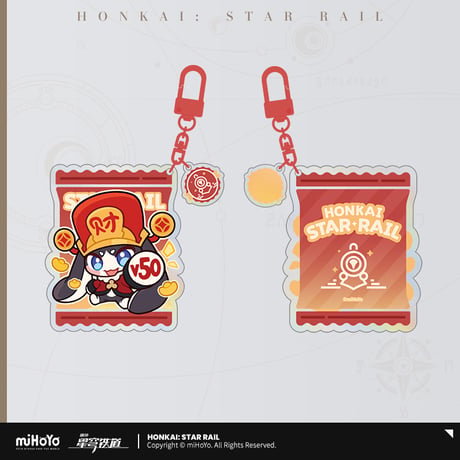 崩壊：スターレイル　miHoYo　美味斉享シリーズ　Q版スタンプ   アクリルチャーム（予約販売）