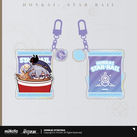 崩壊：スターレイル　miHoYo　美味斉享シリーズ　Q版スタンプ   アクリルチャーム（予約販売）