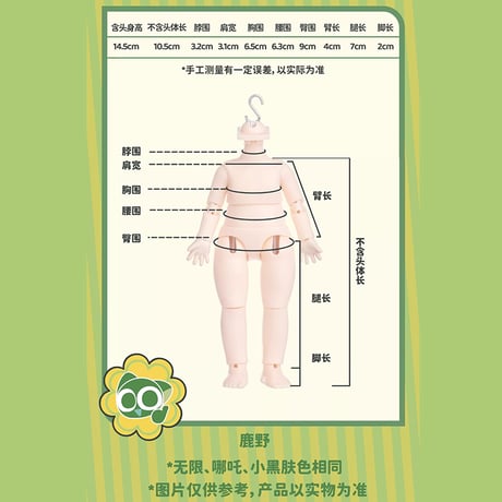 羅小黒戦記2　SIMONTOYSコラボ　BJD　着せ替えアクションフィギュア　※ブラインド商品（予約販売）