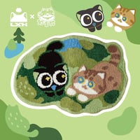 羅小黒戦記　MEWJIコラボ　芝生での仮眠　ラグ（予約販売）