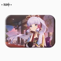 原神　miHoYo　2023年オフライン展示会シリーズ　神里綾華四角型バッジ（予約販売）