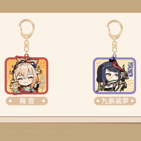 原神　miHoYo　Q版絵文字シリーズ　アクリルチャーム　稻妻城