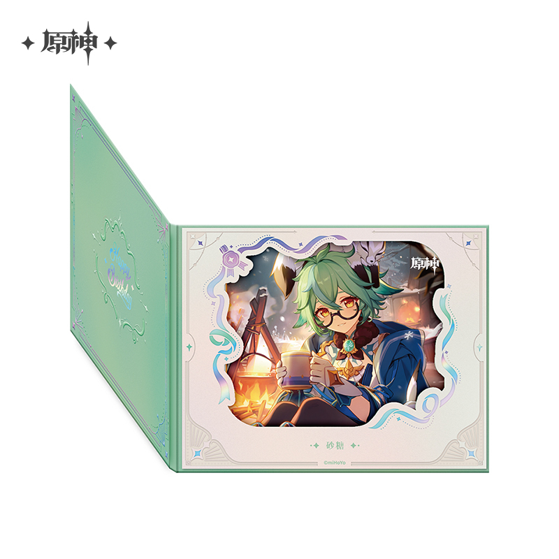 原神 miHoYo 命定之日シリーズ フリップアップウィンドウ付き色紙 2025