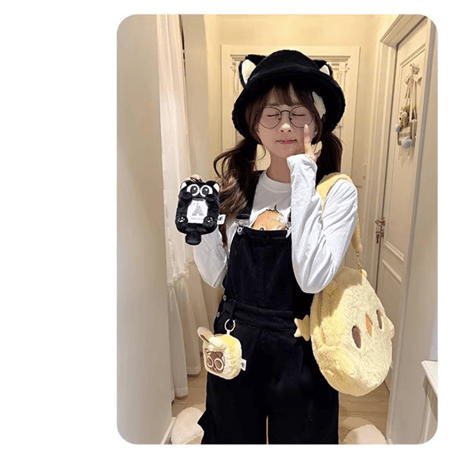 羅小黒戦記　momo物語コラボ　ふわふわちびぬいぐるみバッグ・カードホルダー（予約販売）2026年4月末中国発売