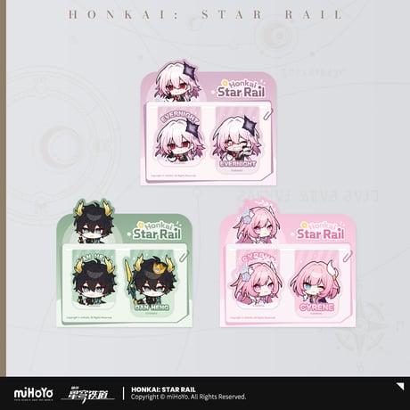 崩壊：スターレイル　miHoYo　パムの展示館シリーズ　マグネットしおりセット　Ver.3（予約販売）