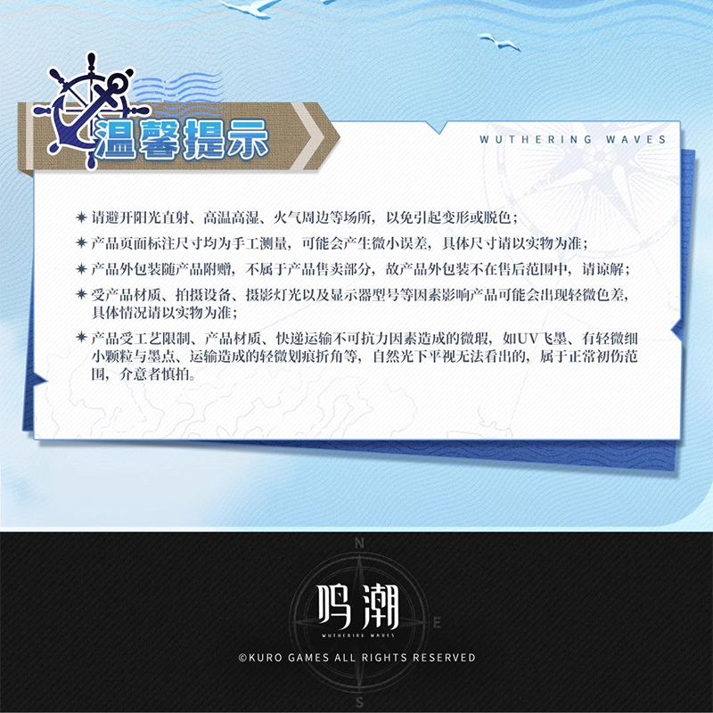 鳴潮 KURO GAMES 共鳴者テーマ A5サイズ フィービーイメージ手帳 隠海