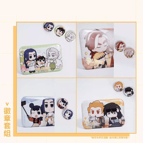 羅小黒戦記2　Rainforest cultureコラボ　TRAVELシリーズ　バッジセット（予約販売）
