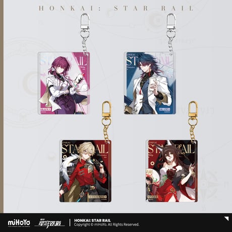 崩壊：スターレイル　miHoYo　列車环遊記シリーズ　アクリルチャーム（予約販売）