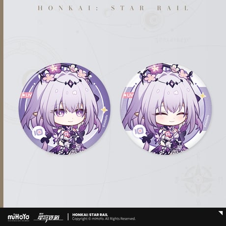 崩壊：スターレイル　miHoYo　フク郎のゲストルームシリーズ　2個入り缶バッジセット　Ver.5（予約販売）