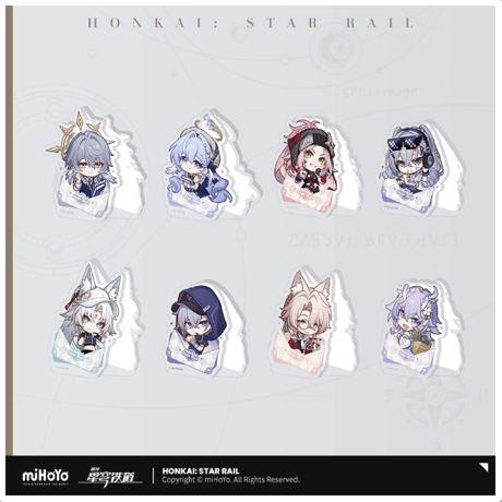 崩壊：スターレイル　miHoYo　ナナシビトの勲章シリーズ　アクリルクリップ　Ver.2&3（予約販売）