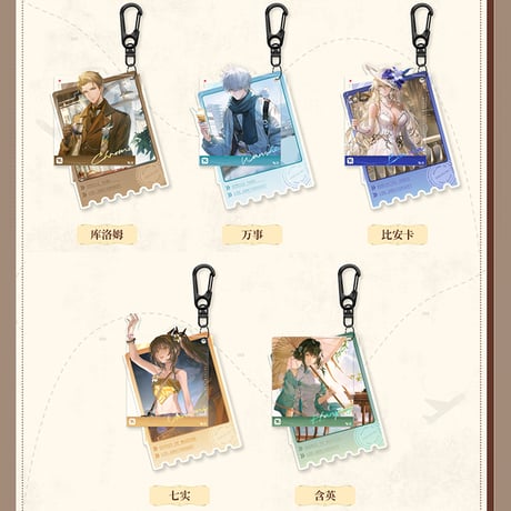 パニシング：グレイレイヴン　6周年記念「世界巡り旅記」シリーズ　アクリルキーホルダー（予約販売）2026年5月末中国発売
