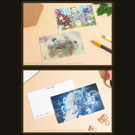 原神　miHoYo　尘世掠影シリーズ　レンチキュラーポストカードセット（予約販売）