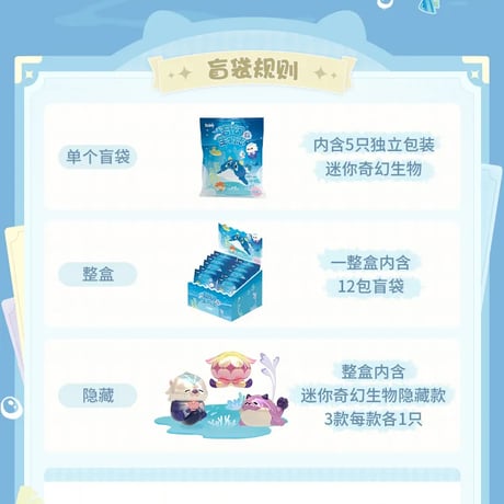 原神　miHoYo　原海シリーズ　奇幻生物志ミニフィギュア※ブラインド商品（予約販売）