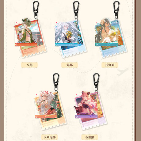 パニシング：グレイレイヴン　6周年記念「世界巡り旅記」シリーズ　アクリルキーホルダー（予約販売）2026年5月末中国発売