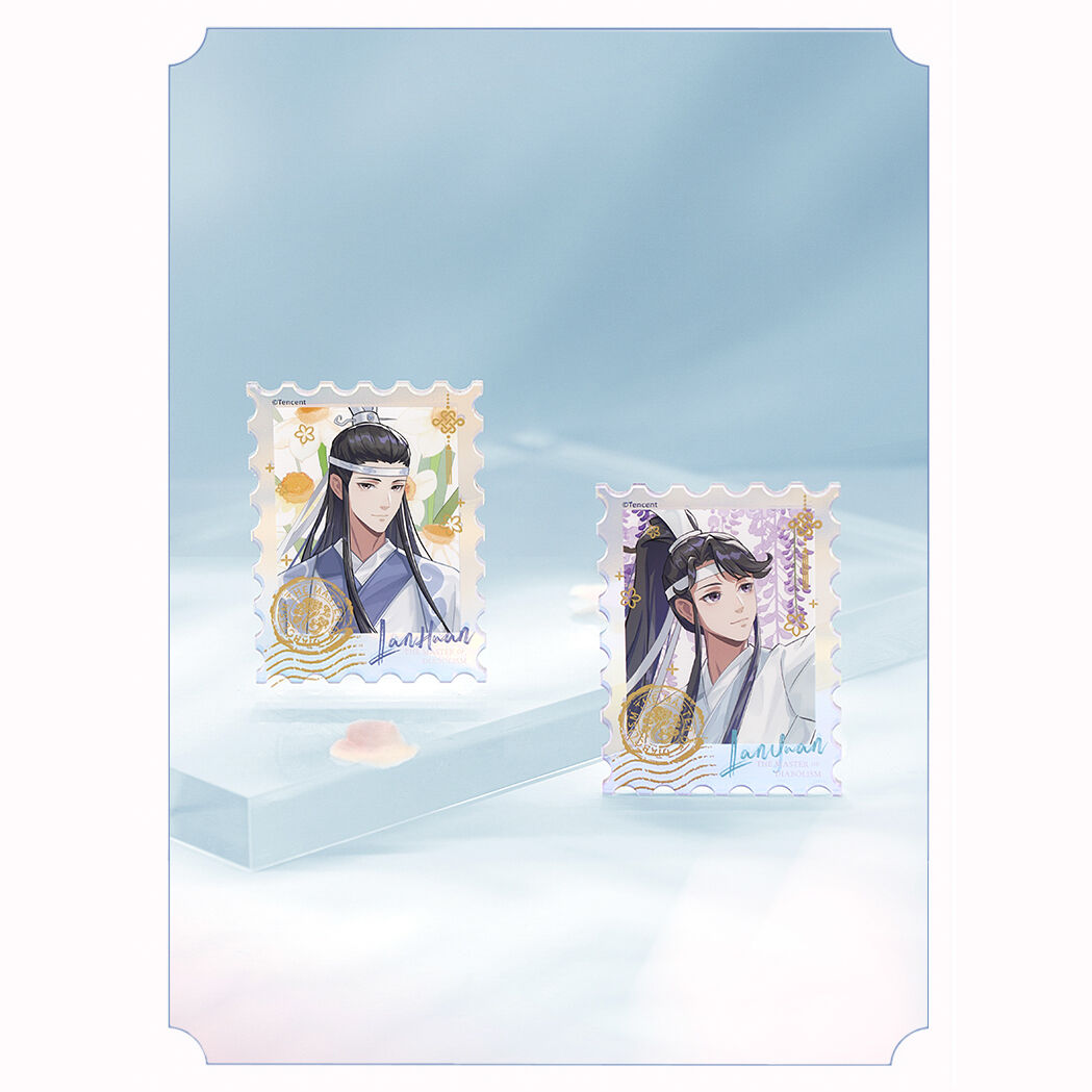 魔道祖師完結編　南漫社コラボ　春花宴　切手風アクリルカード（予約販売）