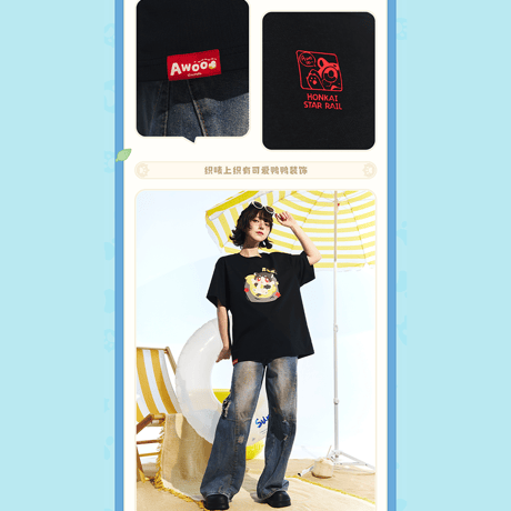 崩壊：スターレイル　miHoYo　ガオガオシリーズ　半袖Tシャツ（予約販売）2026年8月中国発売