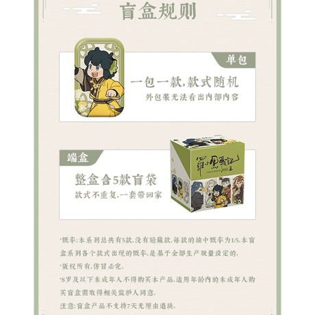 羅小黒戦記2　MINISOコラボ　軒影揺香シリーズ　スクエア缶バッジ　※ブラインド商品（予約販売）